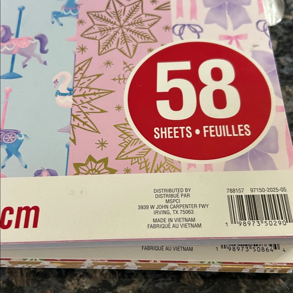 RECOLLECTIONS PAPER PAD 12x12  CHRISTMAS NOEL & FROSTED FAIRY TALE LOT OF 2 NWT